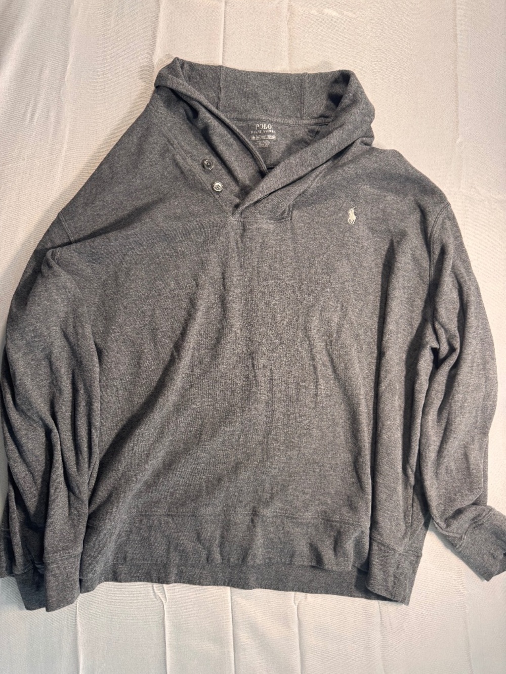 Polo Ralph Lauren Estate Shawl-Collar Sweater - Gray Heather